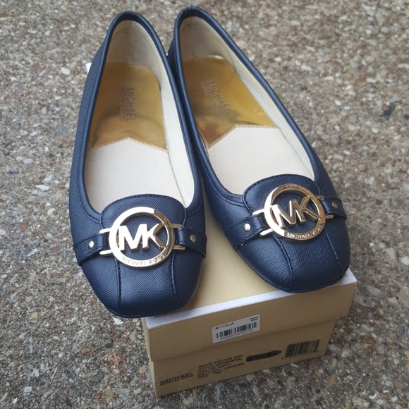 michael kors fulton moc navy